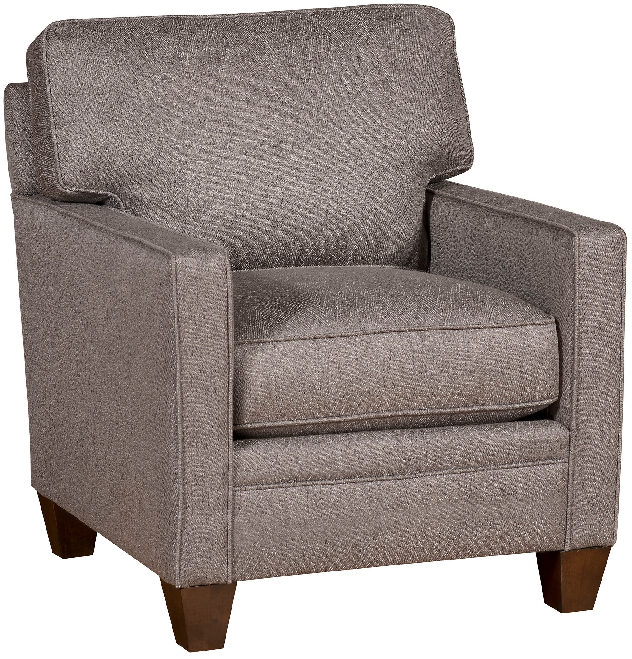 King Hickory Living Room Cory Chair with Track Arm, And Loose Back